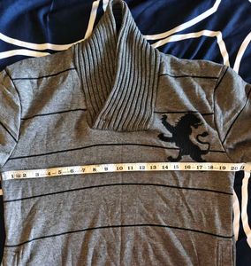 Killer Shawl-Collar Cotton Pullover / Sweater