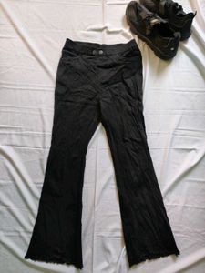 Black Flared Pants