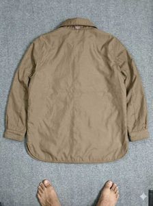Brown Suede Jacket with Chain Print Lining