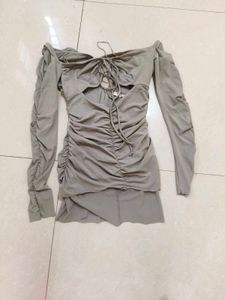 Ruched Cutout Dress
