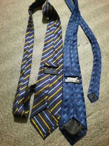 Classic Blue Striped &amp; Patterned Ties (Set of 2)