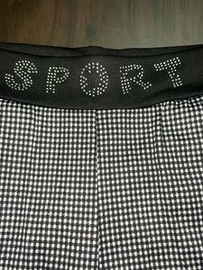 Stylish Gingham Print Pants