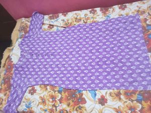 Vibrant Purple Printed Kurta
