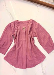 Y2k Vintage Mauve Top