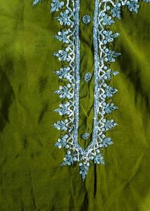 handwork green colour suit sets