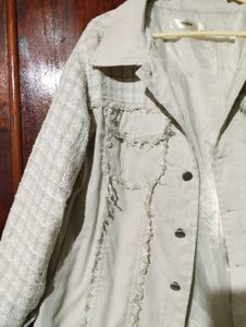 Tweed Stylish Distressed  Jacket