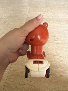 Moving Cute Bear Toy on Scooter