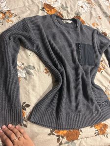 Stylish Gray Pullover Sweater for women