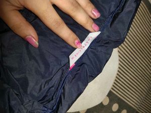 Navy Blue Coat Light Polyester