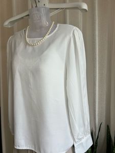 Elegant White Puff Sleeve Blouse