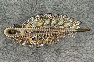 Sparkling Leaf Hair Clip