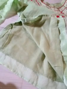Patiala See Green Suit Set Good Condition