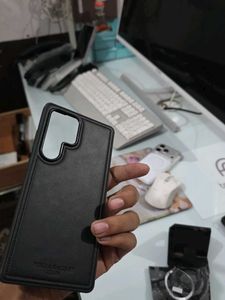 Black Leather Phone Case