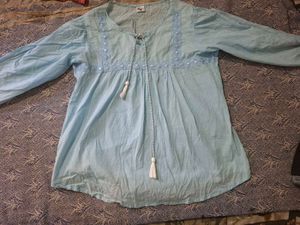 Blue short desi kurti top