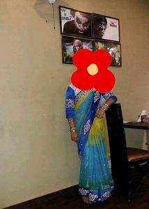 Triple Shade Colour Net Saree