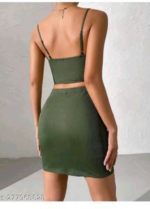 Chic Olive Green Co-ord Set