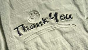 Light Green "Thank You" Graphic Tee