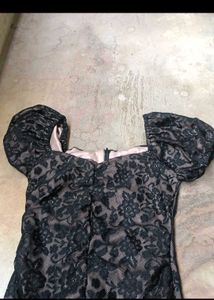 Elegant Black Lace Off-Shoulder Dress