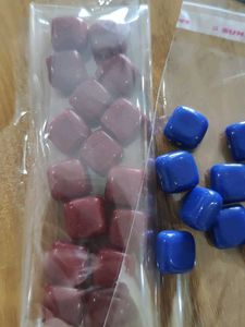 Vibrant Blue Square Beads