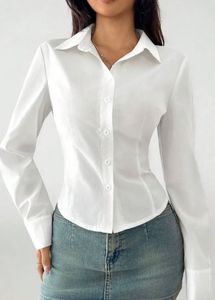 Classic White Button-Up Shirt