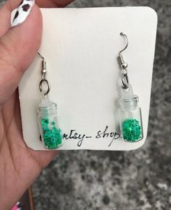 Mini Jar Glitter Earrings