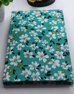 Beautiful Fabric Covered Handmade Diary