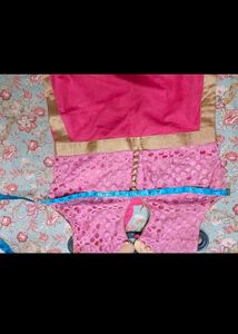 Pink Party wear Suit Set with dupatta in L 40