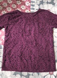 💝💜Elegant Purple Lace Top 💜💝