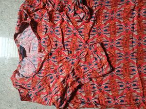Boho Print Button Down Kurta