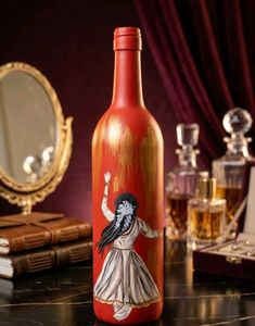 Hand-Painted classical dancer Decorative Bottle