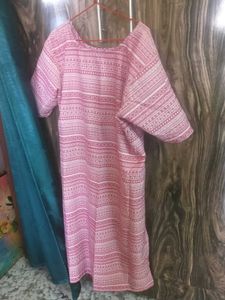 Pink Ethnic Printed Kurta
