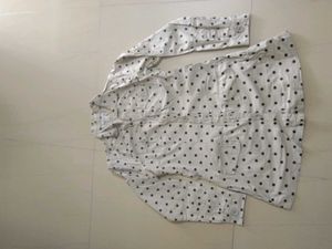 Yessica Polka Dot Button-Up Shirt