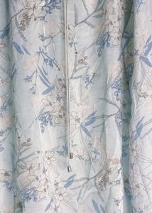 Light Blue Floral Sheer top