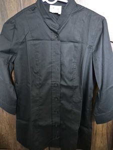 Formal Black Collared Top