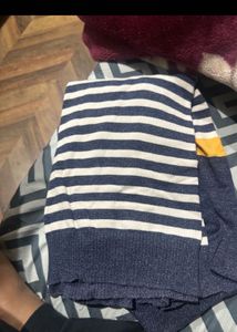 Teamspirit Striped 1/4 Zip Sweater