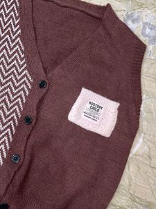 Chic Chevron Knit Vest