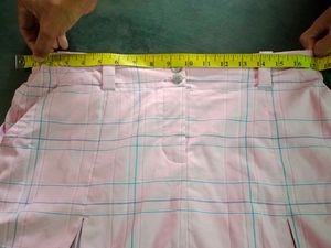 orginal Nike Pink Plaid A-Line Mini Skirt
