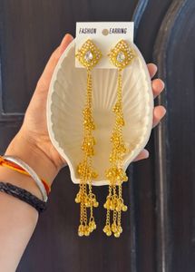 Elegant Gold Dangle Earrings