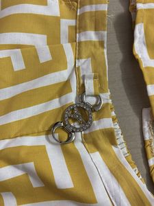 Yellow Geometric Print Co-ord Set