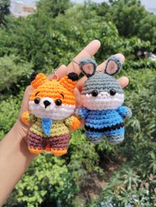 Crochet Nick &amp; Judy Keychains