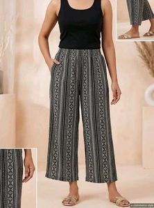 Comfortable Printed Lycra Palazzo (Pack Of 2)