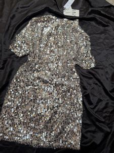 zara -Sparkling Sequin Party Dress-size-M/L