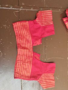 Red Bandhani Saree with Blouse