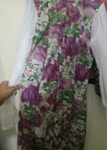 Floral Print Square Neck Maxi Dress