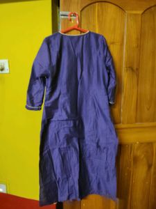 purple kurta set