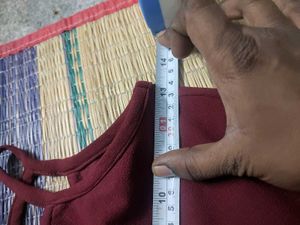 Maroon Fit &amp; Flare Dress