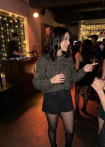 Sparkling Metallic Knit Party Wear Top (Imported)