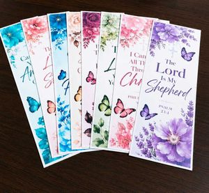 homemade Set of 8 Religious Bookmarks
