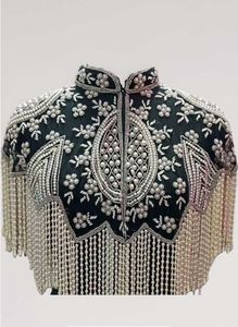 Embellished Cape Style Blouse