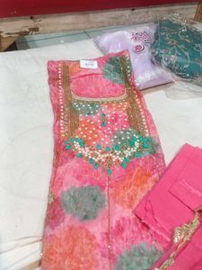 Beautiful Pink suit Set with Dupatta